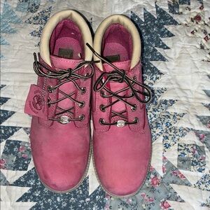 TIMBERLAND Nellie Chukka Pink Lace Up Boots